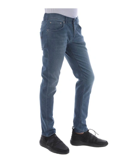 Shop Dondup Faded Straight Leg Jeans In Denim