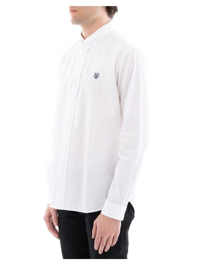 Shop Kenzo White Cotton Shirt