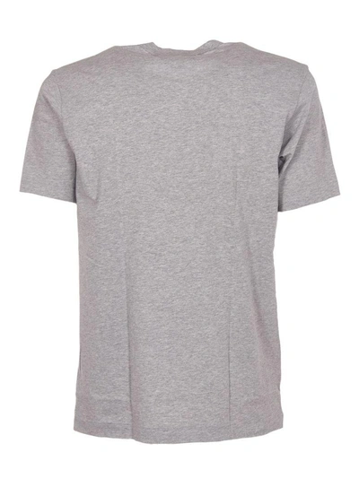 Shop Comme Des Garçons Shirt Comme Des Garçons Tartan Logo T-shirt In Grey