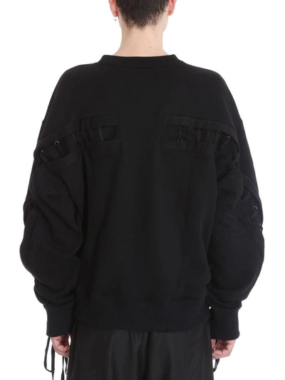 Shop D.gnak By Kang.d Black Cotton Sweatshirt