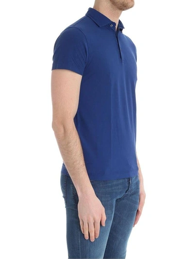 Shop Drumohr Polo Cotton In Blue