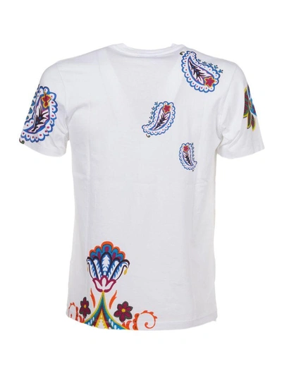 Shop Etro Printed T-shirt In Bianco Multicolor