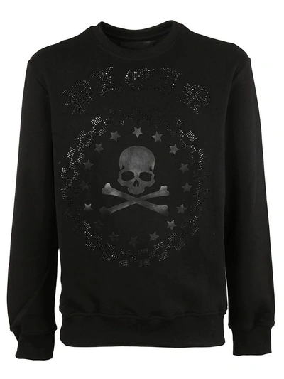 Shop Philipp Plein Crystal Skull Sweatshirt