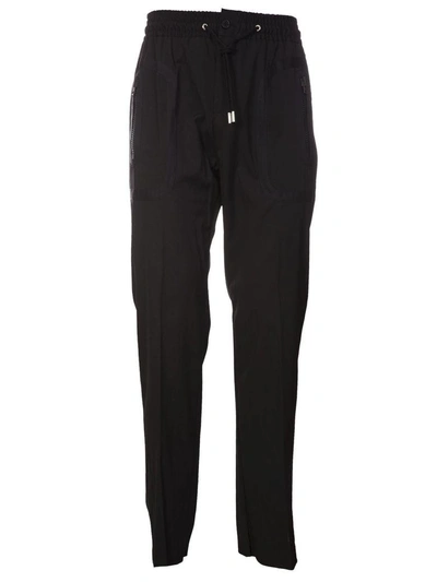 Shop Givenchy Drawstring Track Pants In Black