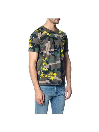 Shop Valentino Zendra Print Green Cotton T-shirt In Green-multicolor