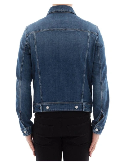 Shop Acne Studios Blue Cotton Jacket