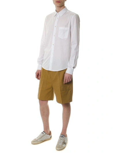 Shop Golden Goose White Shirt In Cotton