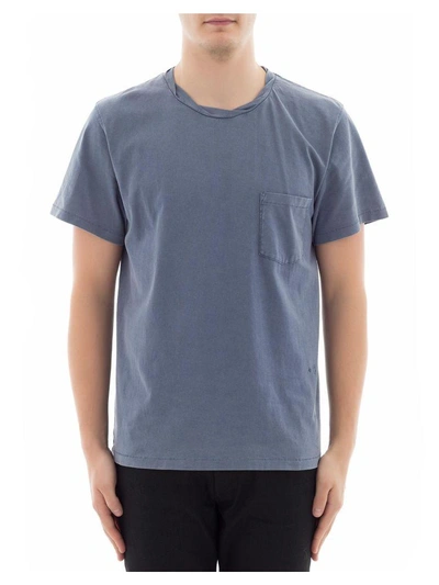 Shop Acne Studios Indigo Cotton T-shirt In Blue