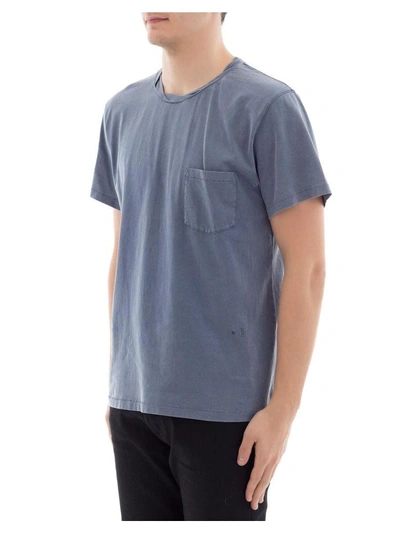 Shop Acne Studios Indigo Cotton T-shirt In Blue