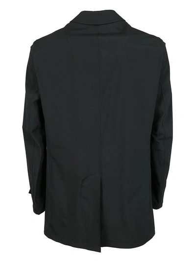Shop Herno Classic Raincoat In Black