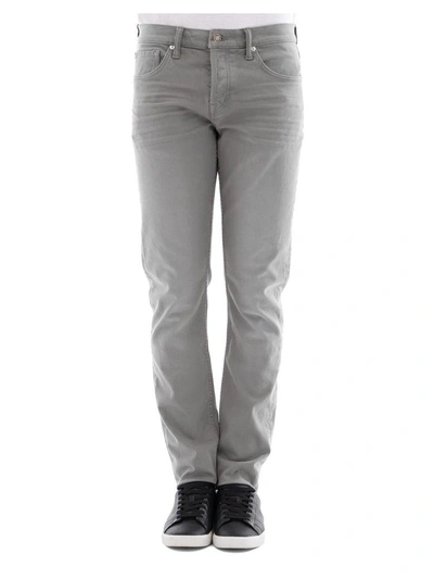 Shop Tom Ford Grey Cotton Pants
