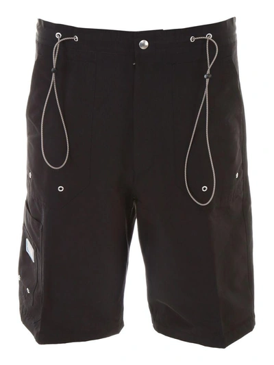 Shop Lanvin Cotton Bermuda Shorts In Black (black)