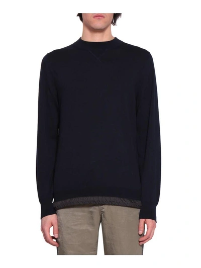 Shop Sacai Cotton Sweater In Blu