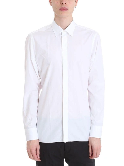 Shop Z Zegna Slim White Cotton Shirt