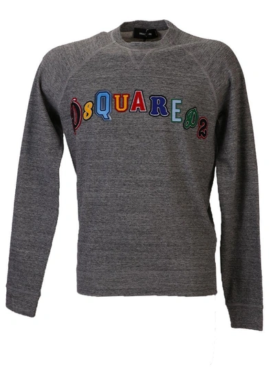 Shop Dsquared2 Grey Logo Sweatshirt