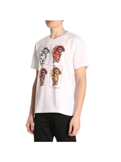 Shop Versace T-shirt T-shirt Men  In White