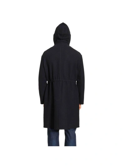 Shop Emporio Armani Jacket Coat Men  In Blue