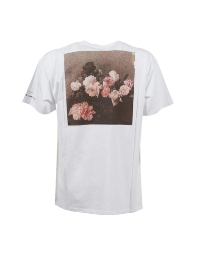 Shop Raf Simons Graphic T-shirt In Bianco-rosso-nero