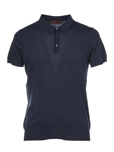 Shop Jeordies Classic Polo Shirt In Blu