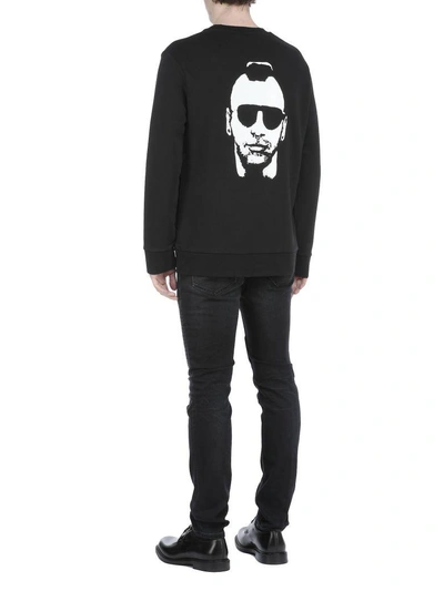 Shop Neil Barrett Cotton Sweatshirt In Black White