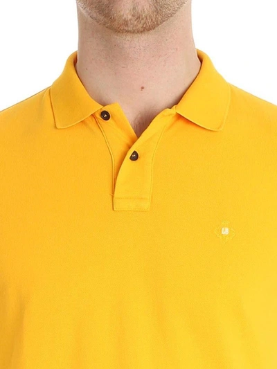 Shop Luigi Borrelli Classic Polo Shirt In Yellow