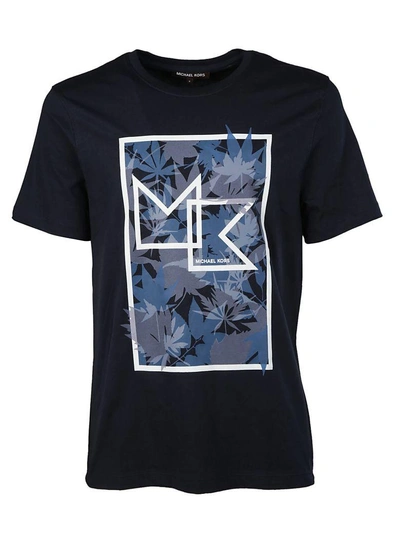 Shop Michael Kors Printed T-shirt In Blue