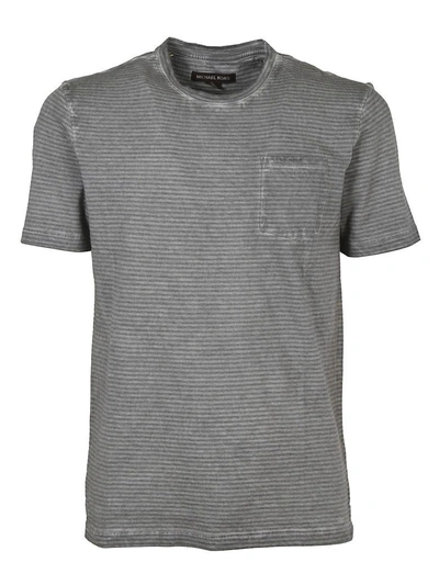 Shop Michael Michael Kors Michael Kors Patched Pocket T-shirt In Grey