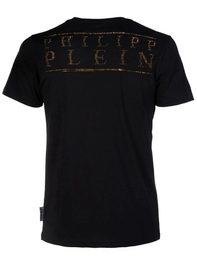 Shop Philipp Plein Ghost T-shirt In 0216blackgold