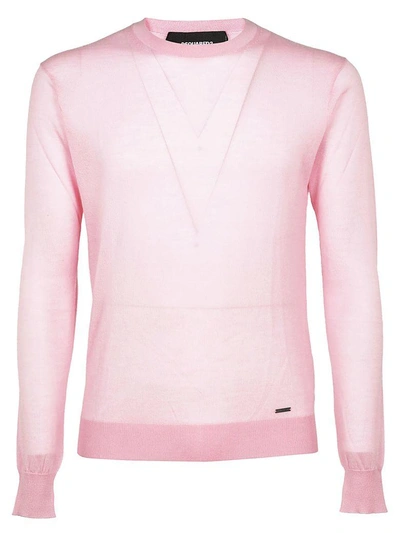 Shop Dsquared2 Classic Cashmere Jumper In Pink