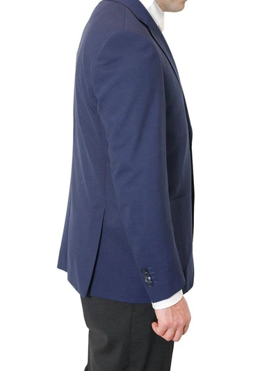 Shop Luigi Bianchi Mantova Lubiam - Single-breasted Jacket With Two Buttons In Blue