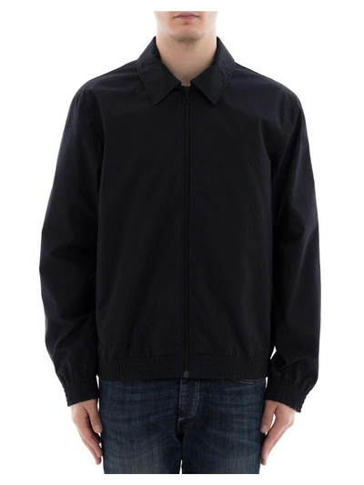 Shop Apc Blue Cotton Jacket