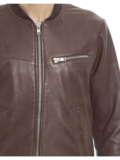 Shop Sword 6.6.44 Brown Leather Jacket