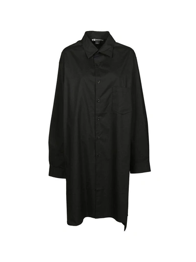 Shop Y-3 Yohji Elongated Shirt In Black