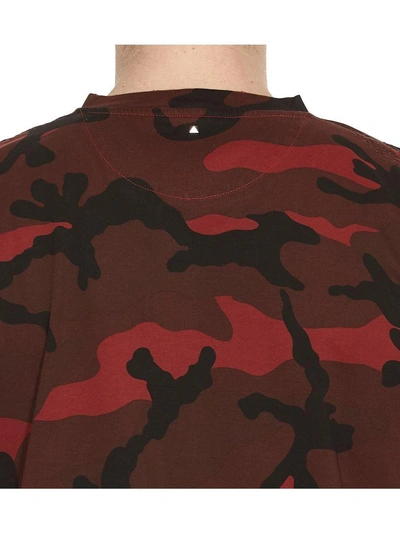 Shop Valentino Camouflage T-shirt In Multicolor