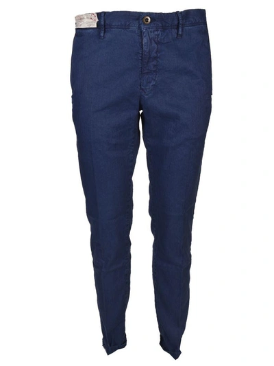 Shop Incotex Skinny Fit Trousers In Bluette