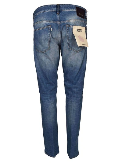 Shop Incotex Slim-fit Denim Jeans In Blu Lavato