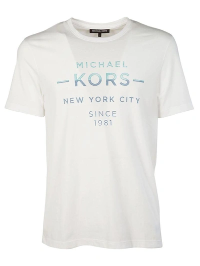Shop Michael Kors Printed T-shirt In White