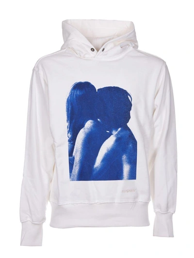 Shop Misbhv Printed Couple Hoodie In Bianco