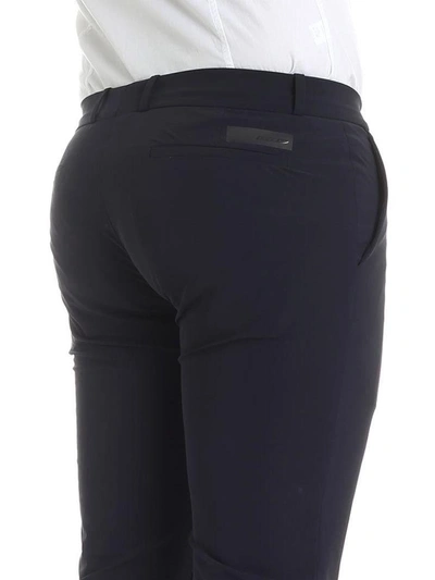 Shop Rrd - Roberto Ricci Design Fabric Stretch Trousers In Blue
