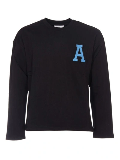Shop Ami Alexandre Mattiussi A Patch Sweatshirt In Black