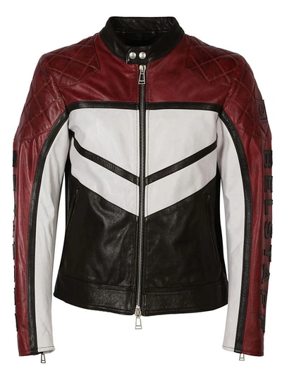 Belstaff Morleigh Jacket In Black-lava Red-white | ModeSens