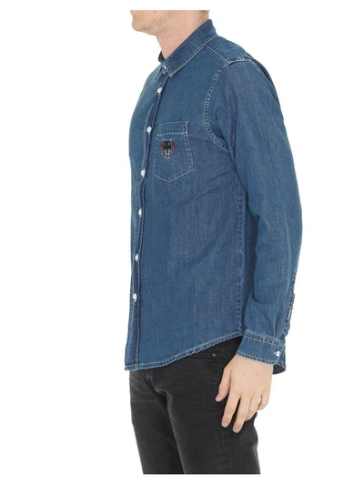 Shop Kenzo Shirt In Bleu Marine