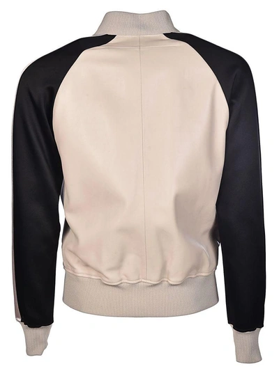 Shop Givenchy Star Bomber In Beige-black