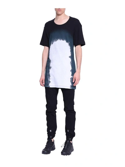 Shop 11 By Boris Bidjan Saberi Oversized Cotton T-shirt In Nero