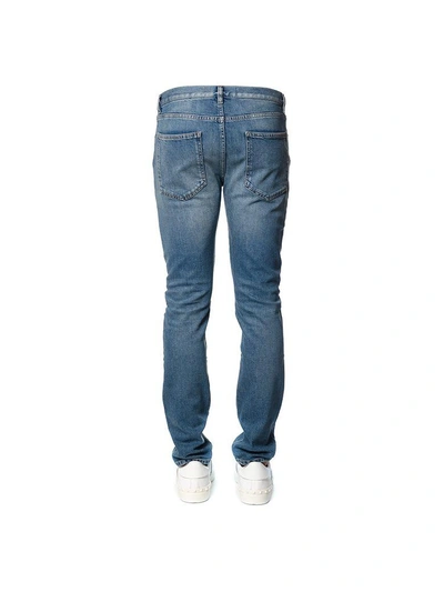 Shop Valentino Rockstud Cotton Denim Jeans