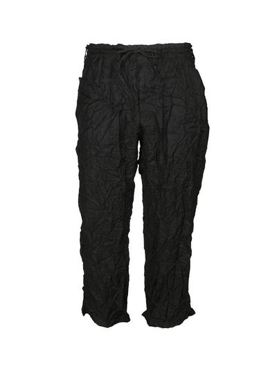 Shop Y-3 Ruched Track Pants In Black