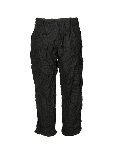 Shop Y-3 Ruched Track Pants In Black