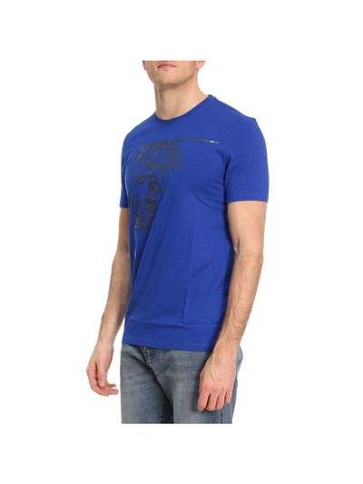 Shop Versace T-shirt T-shirt Men  Collection In Blue
