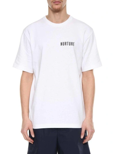 Shop Acne Studios Printed T-shirt In White