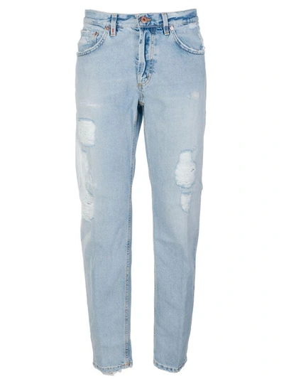 Shop Dondup Brighton Distressed Jeans In Blue